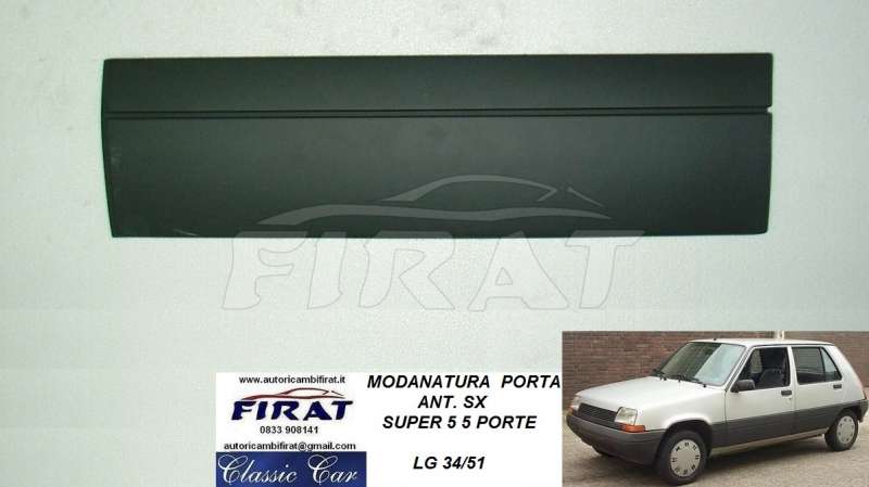 MODANATURA PORTA RENAULT SUPER 5 5P ANT.SX